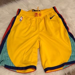 New Nike swingman shorts warriors